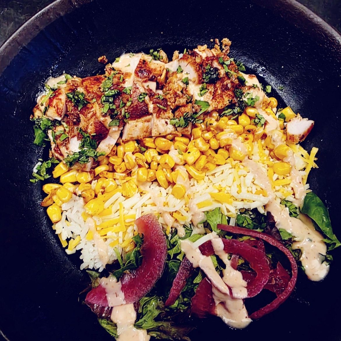 Power Protein Roasted Chicken Chipotle Bowl.