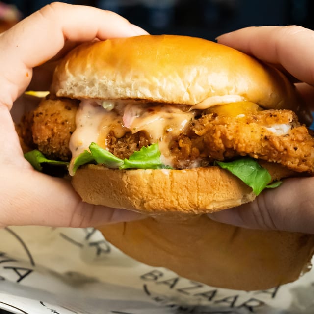 Cajun Catfish Sandwich.