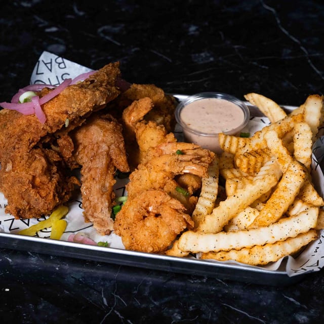 Fish and Shrimp Bucket combo.