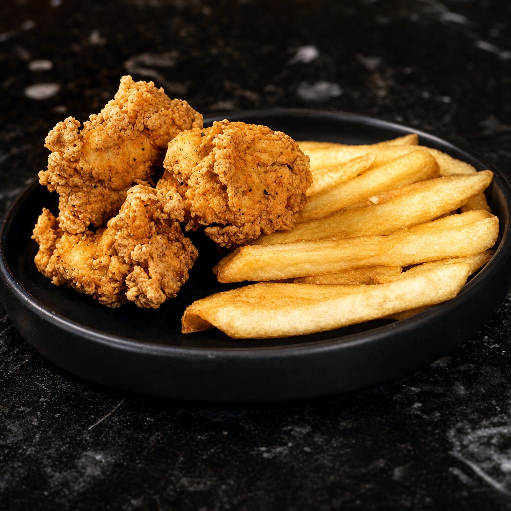 Mini Popcorn Chicken.