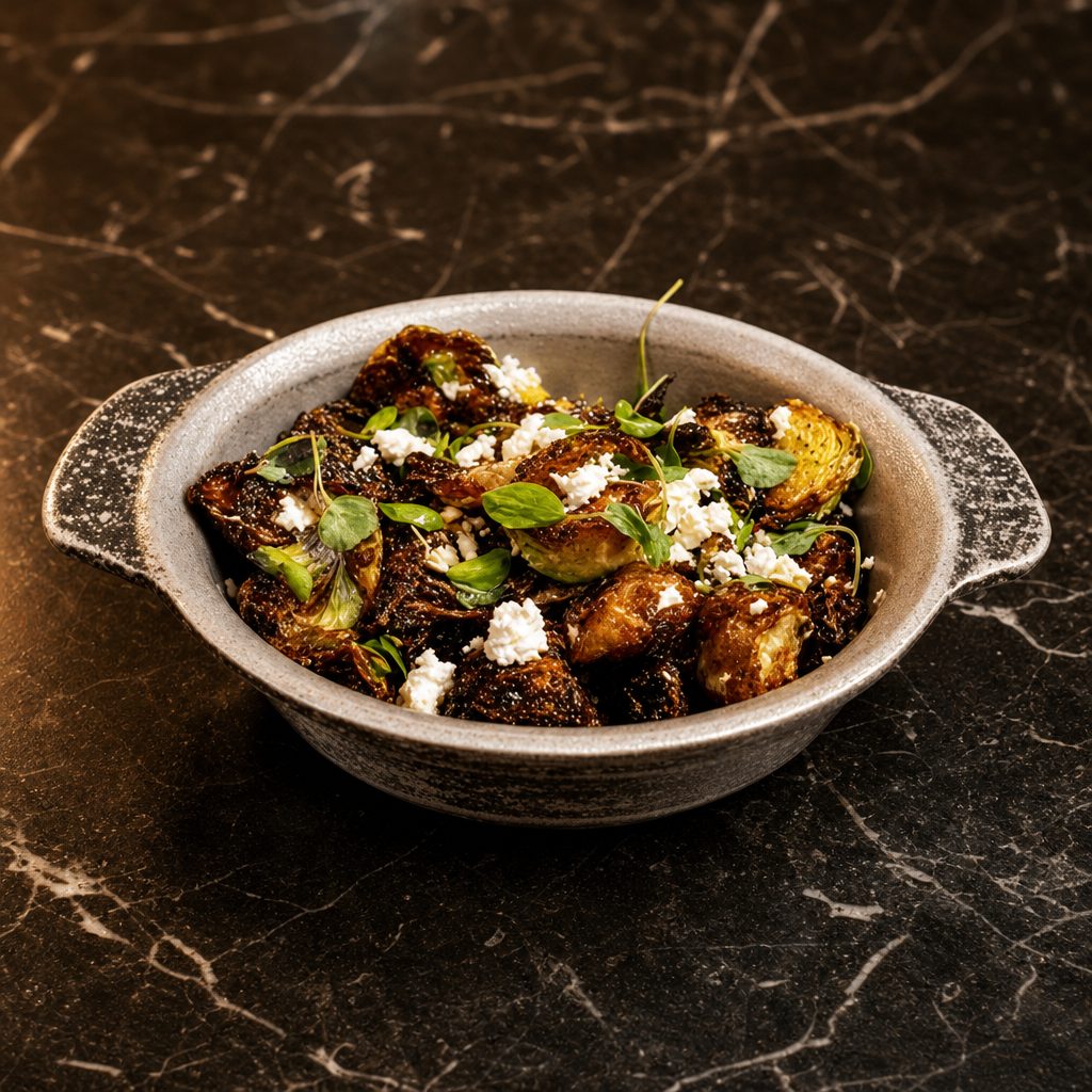 Southern Hot Honey Brussel Sprouts.